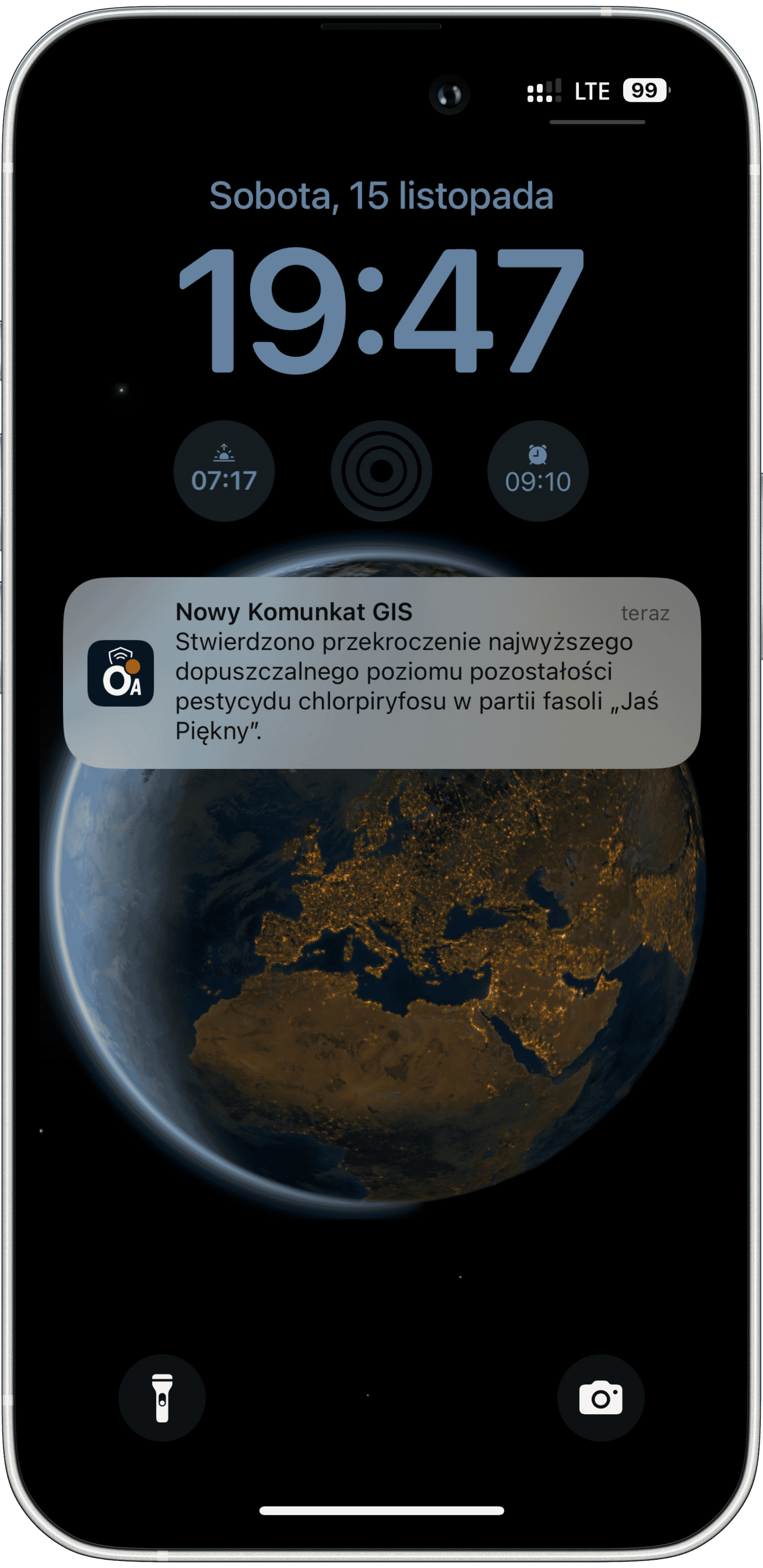 Podgląd aplikacji oAlert.pl
