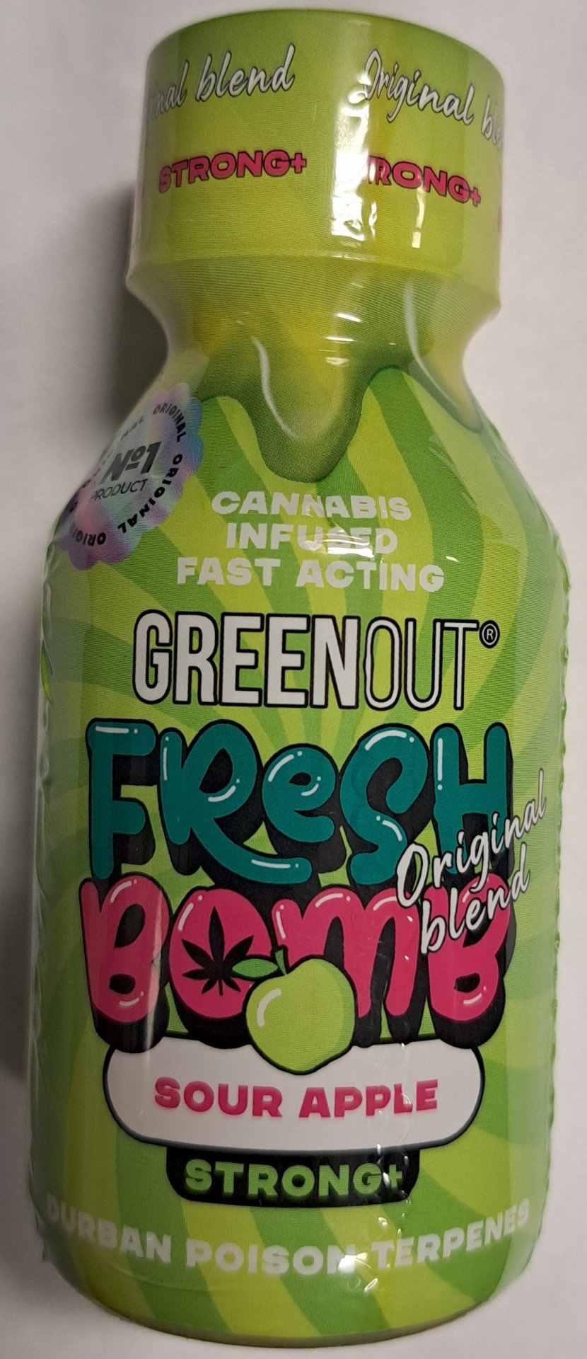 Fresh Bomb Sour Apple Strong+, 100 ml