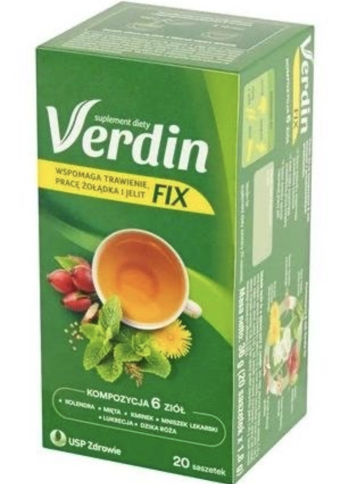 Verdin Fix Regular herbal tea, 20 bags