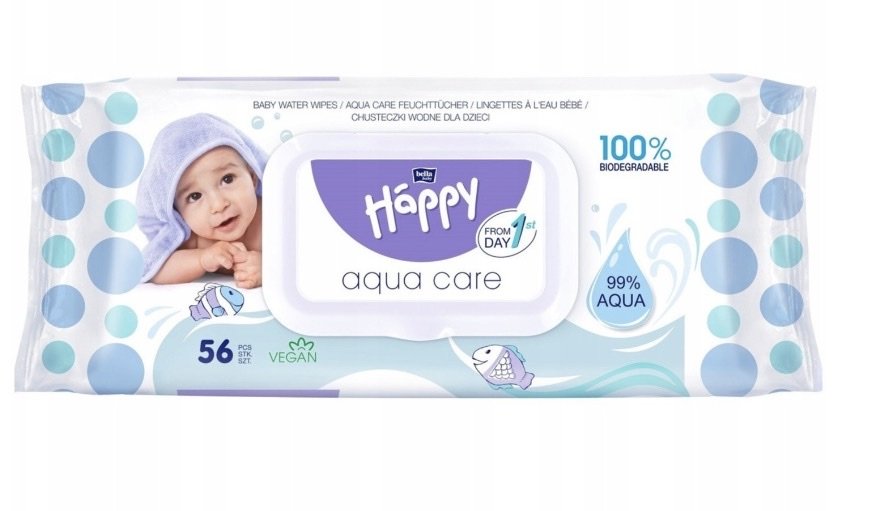 Chusteczki nawilżane dla dzieci Bella Baby Happy Aqua Care