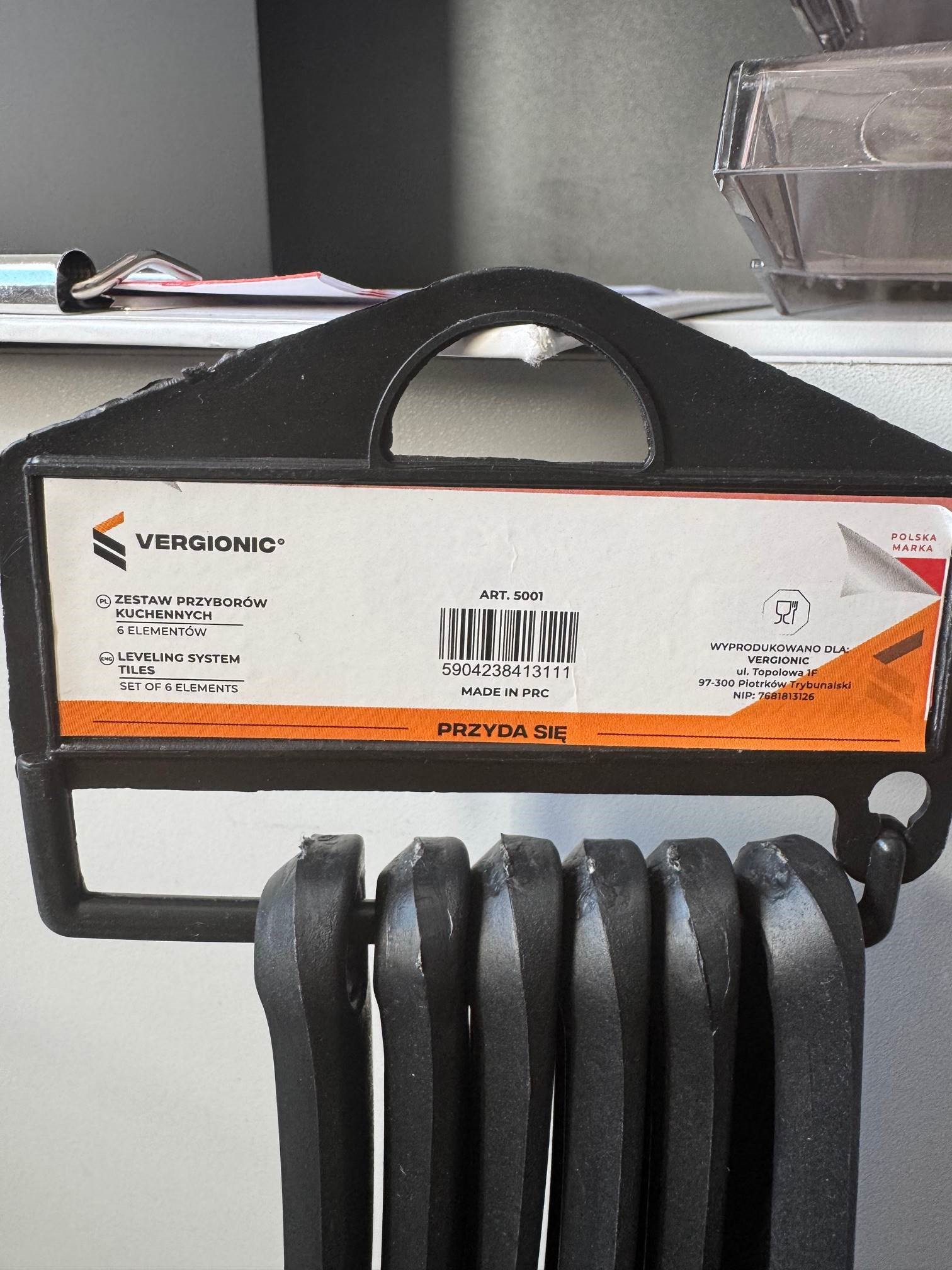 Zestaw przyborów kuchennych – 6 elementów, Vergionic – wycofany produkt