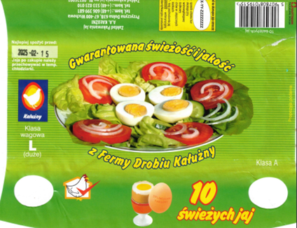 10 Świeżych jaj – Salmonella