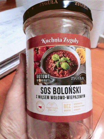 Notice: Bolognese sauce with beef and pork