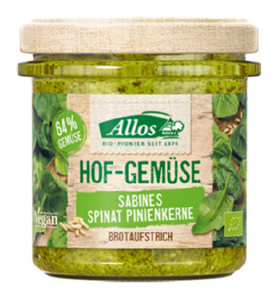 Pasta warzywna ze szpinakiem i orzeszkami piniowymi bezglutenowa BIO, 135 g (Allos) – Metale ciężkie