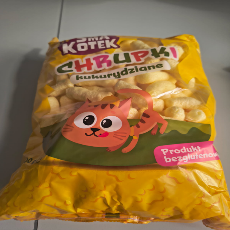 Chrupki kukurydziane SMA KOTEK, produkt bezglutenowy 100 g