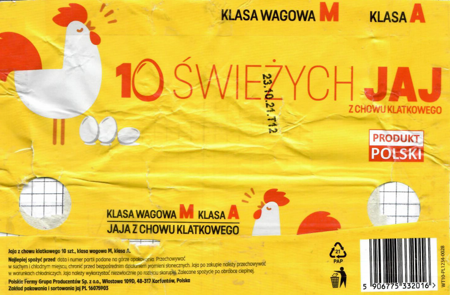 Jaja z chowu klatkowego – Salmonella