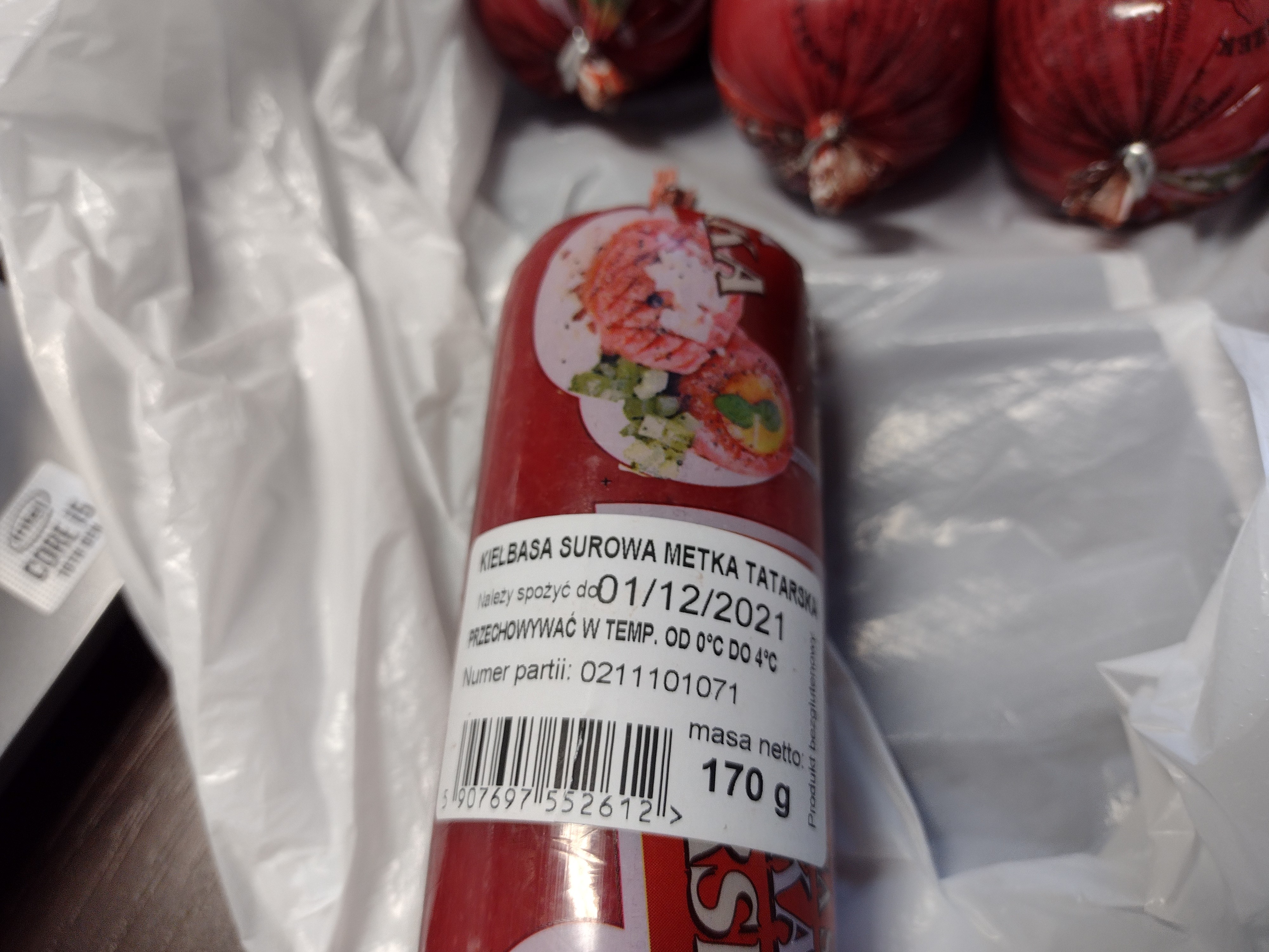 Kiełbasa surowa metka tatarska, 170 g – Salmonella
