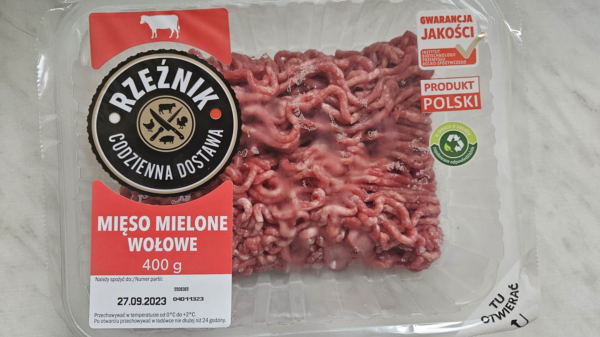 mięso mielone wołowe, schłodzone, 400 g, Rzeźnik – Lidl