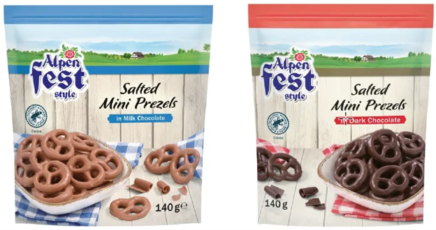 Alpenfest Precle w czekoladzie (mlecznej i deserowej), 140g – Lidl