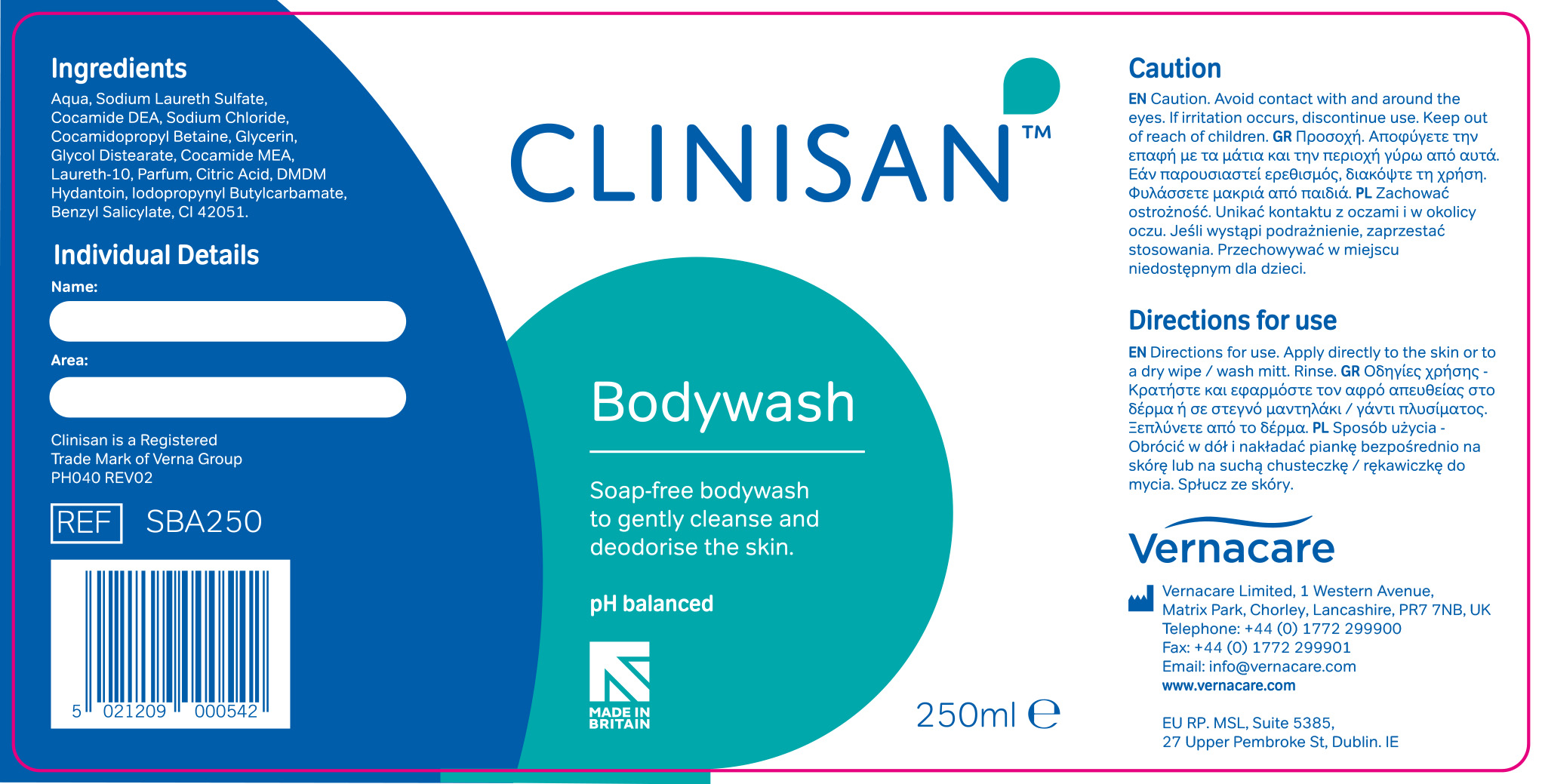 Clinisan Bodywash – wycofany produkt