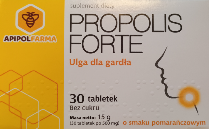 Propolis Forte suplement diety, 30 tabletek o smaku pomarańczowym – Metale ciężkie