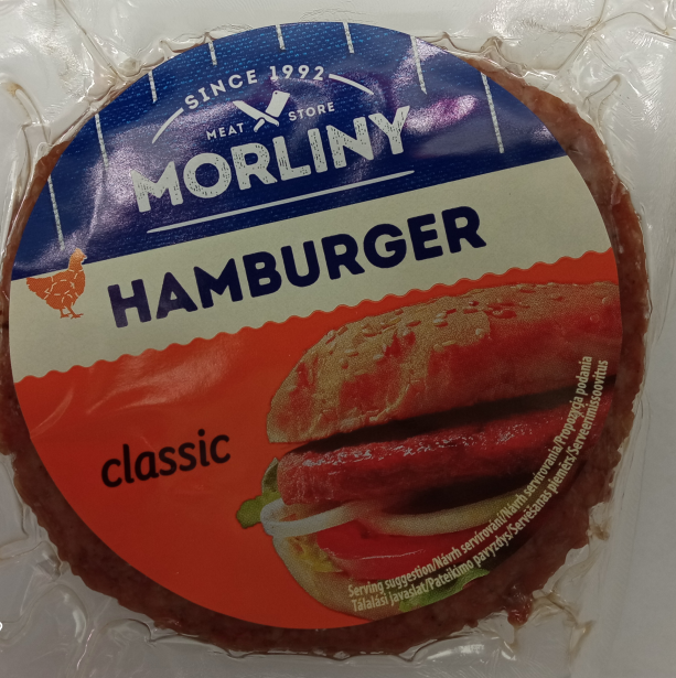 Hamburger drobiowy classic, 250 g – Salmonella