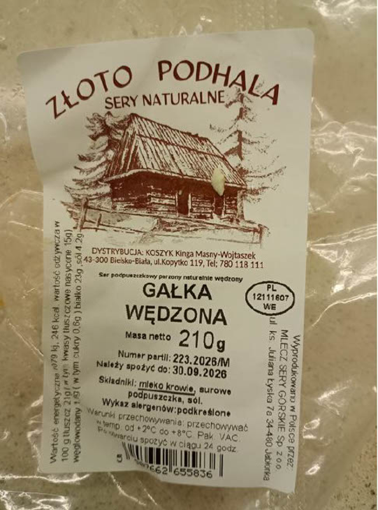 Komunikat: Gałka wędzona