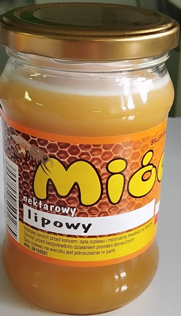 Miód nektarowy lipowy, szklane słoje o gramaturze 1000 g, 650 g, 370 g – wycofany produkt