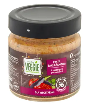 Pasta bakłażanowa z suszonymi pomidorami, VEGGIE, 190 g – Carrefour