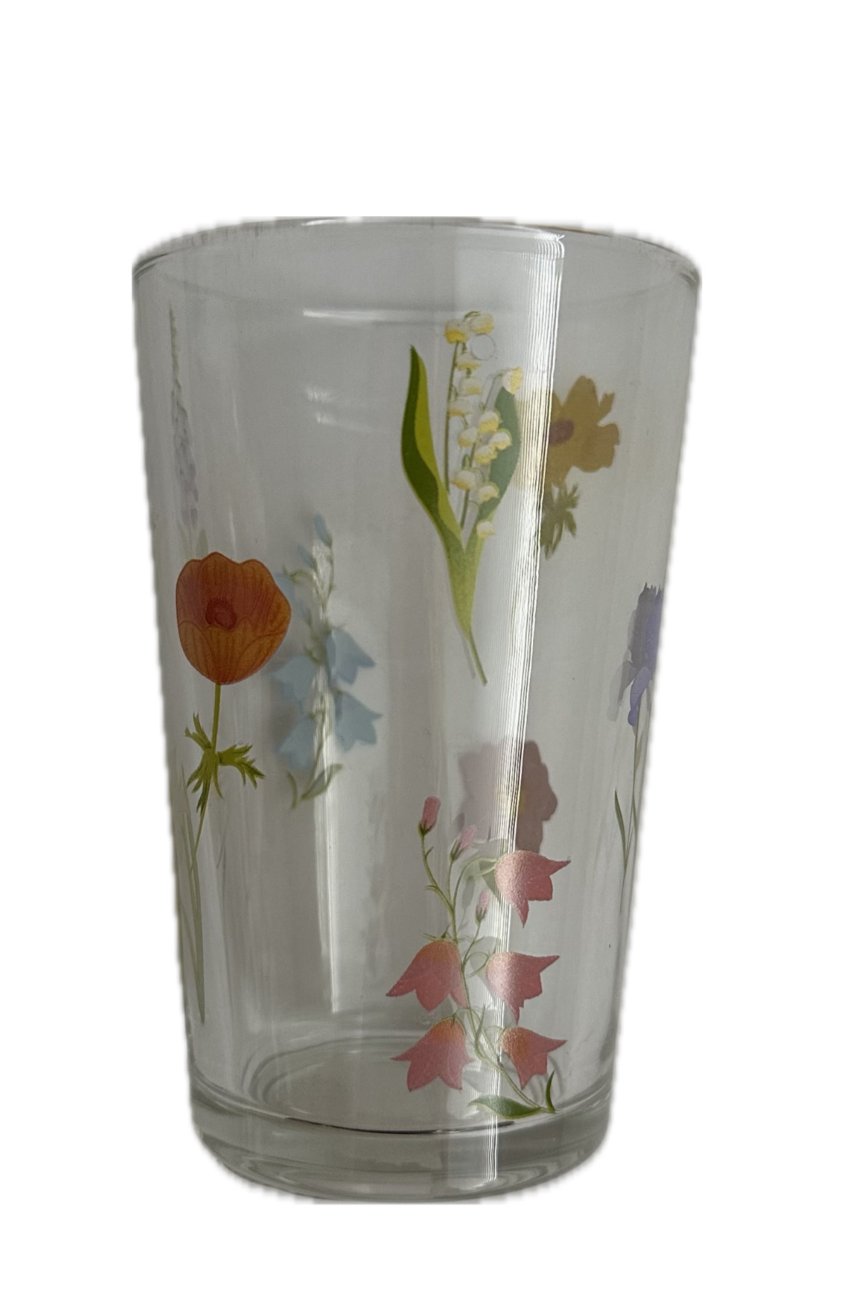 SZKLANKA W KWIATY 220 ML z motywem pojedynczych, kolorowych kwiatów – Metale ciężkie