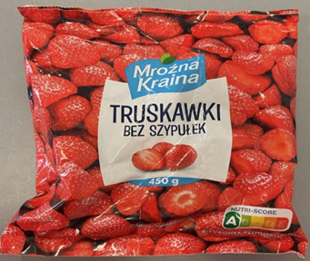 Mroźna Kraina Truskawki bez szypułek, 450 g – Salmonella