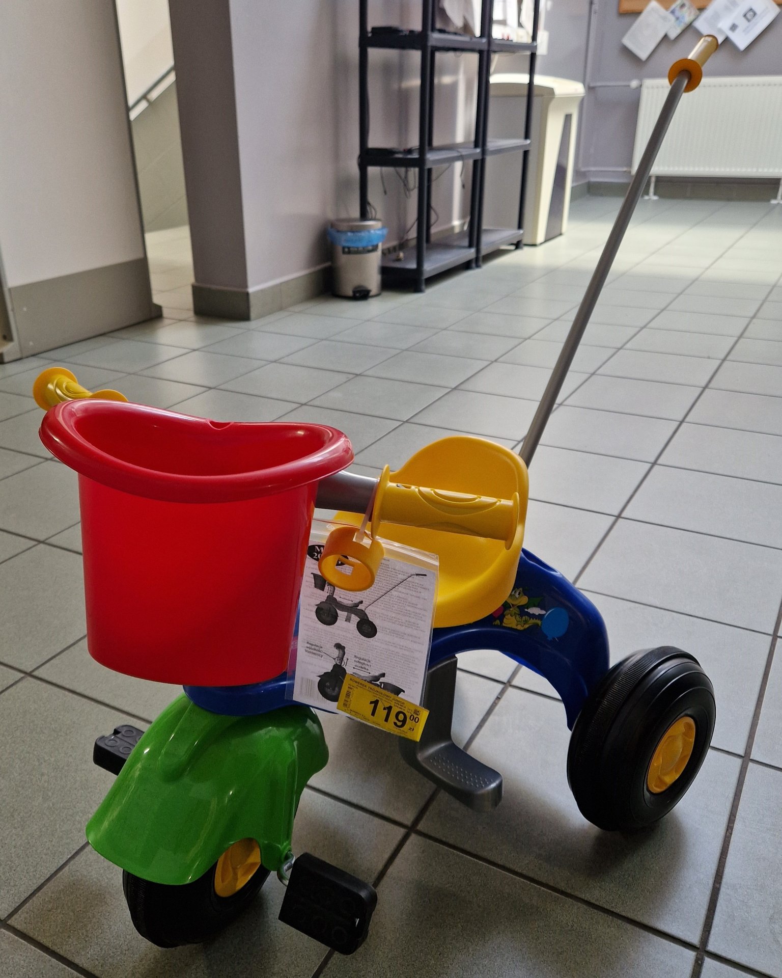 Zabawkowy trójkołowiec "Mrowiec Toys"