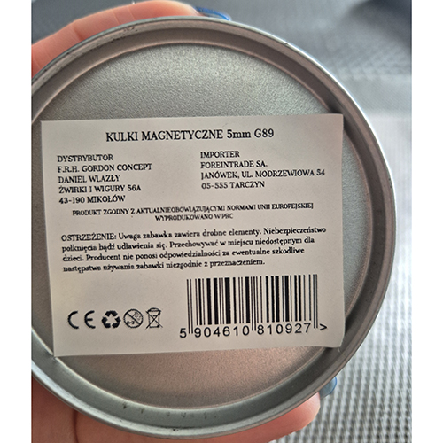 Zestaw 216 magnetycznych kulek 5 mm – wycofany produkt