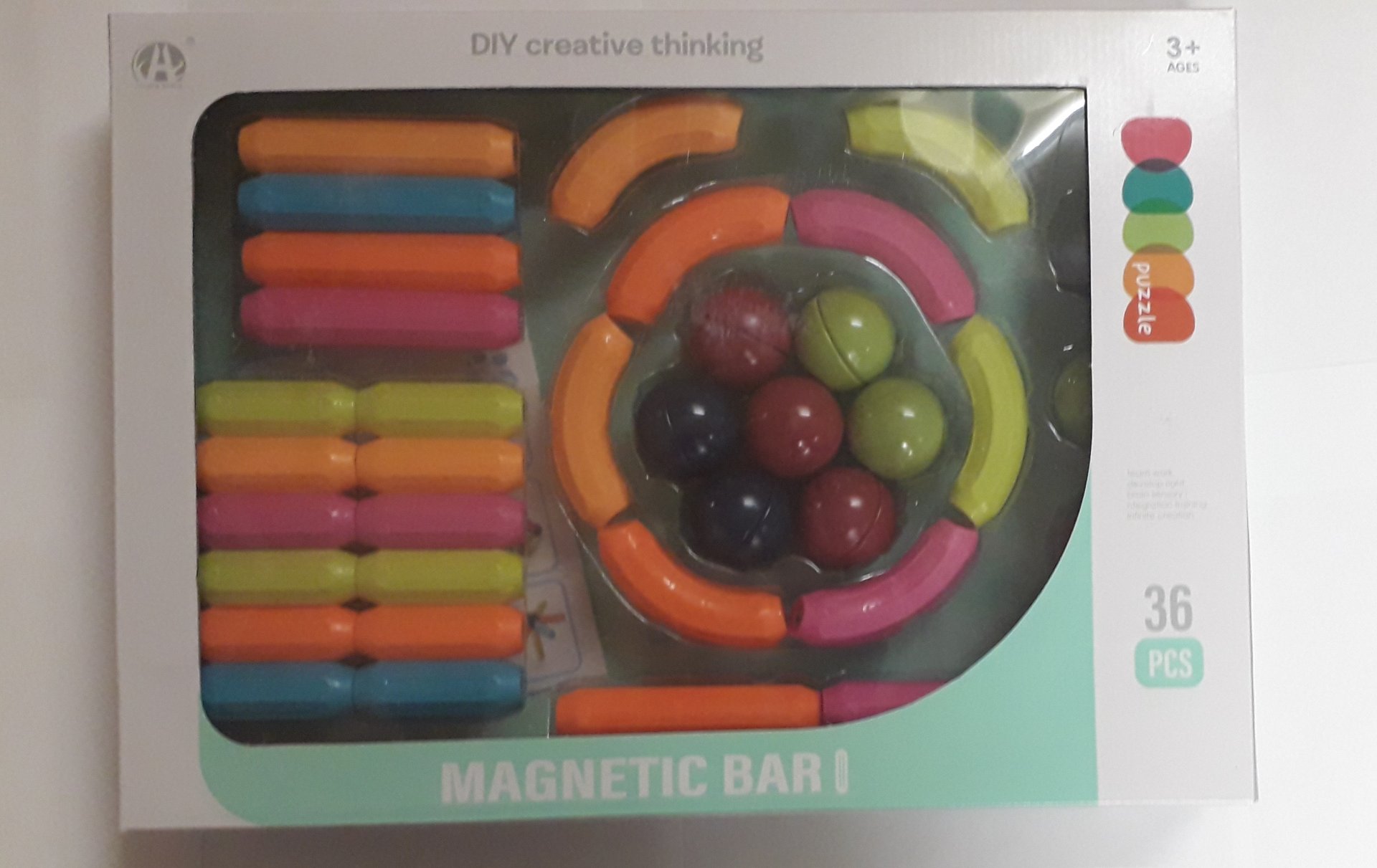 Komunikat: Magnetic toy set of 36 blocks