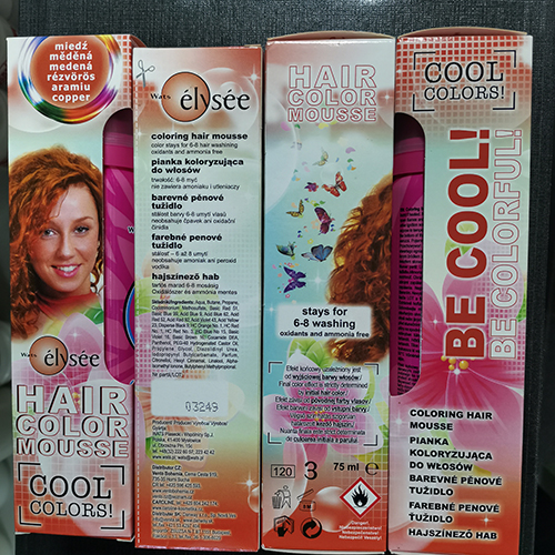 Mus do farbowania włosów 75 ml Wats élysée – wycofany produkt