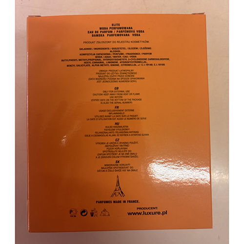 Perfumy LUXURE PARFUMES 100 ml – wycofany produkt