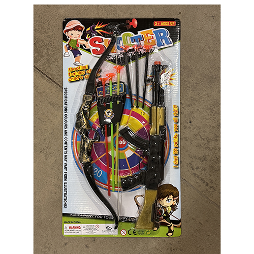 Zestaw zabawek BIG TOYS (karabin, łuk, pociski z przyssawkami) – wycofany produkt