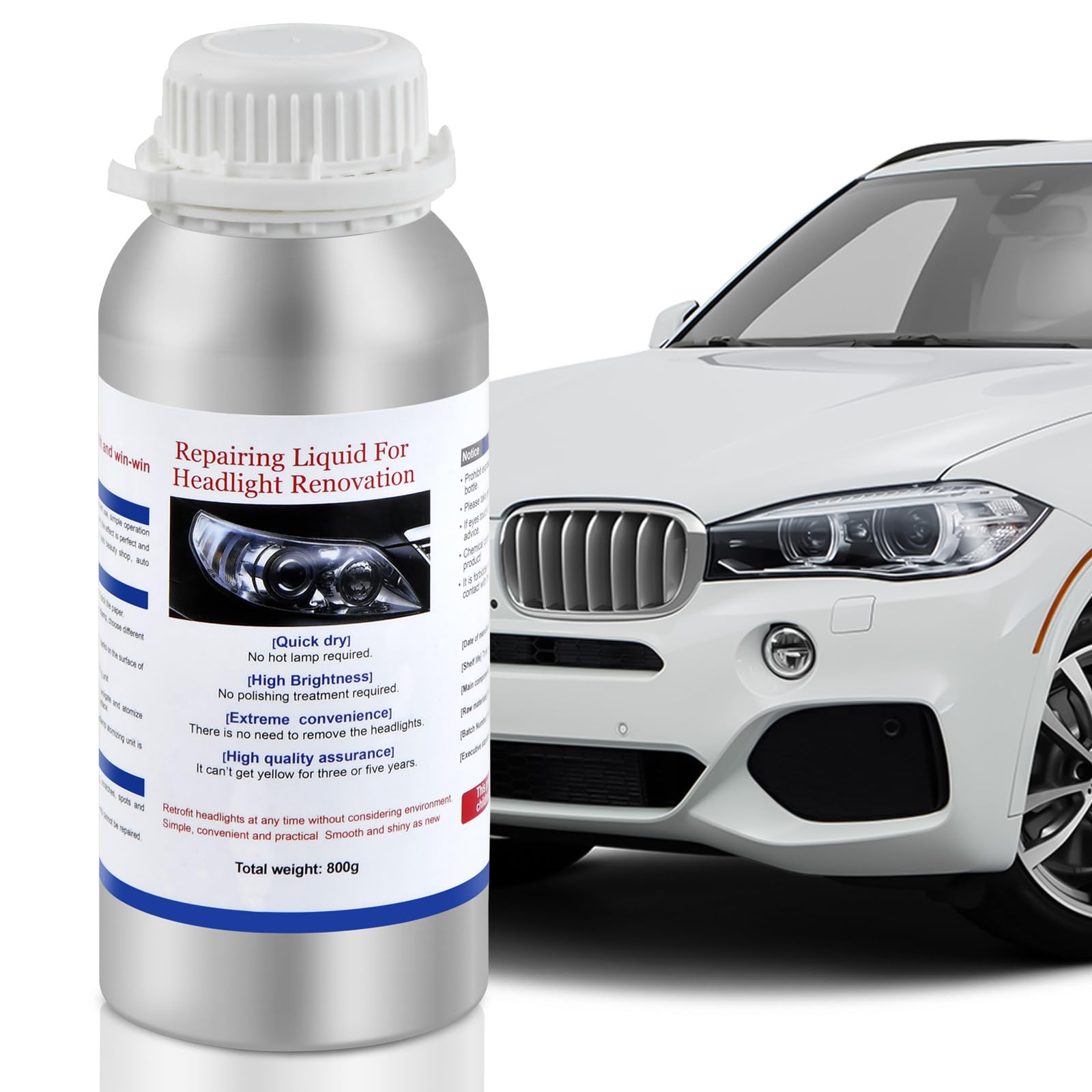 ECOFOCET headlight restoration liquid 800 g