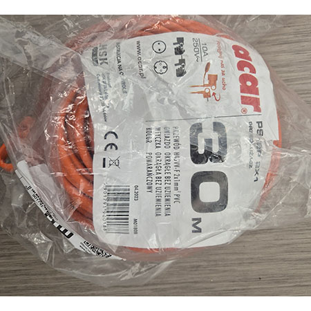 Przedłużacz jednogniazdowy pomarańczowy ACAR – wycofany produkt