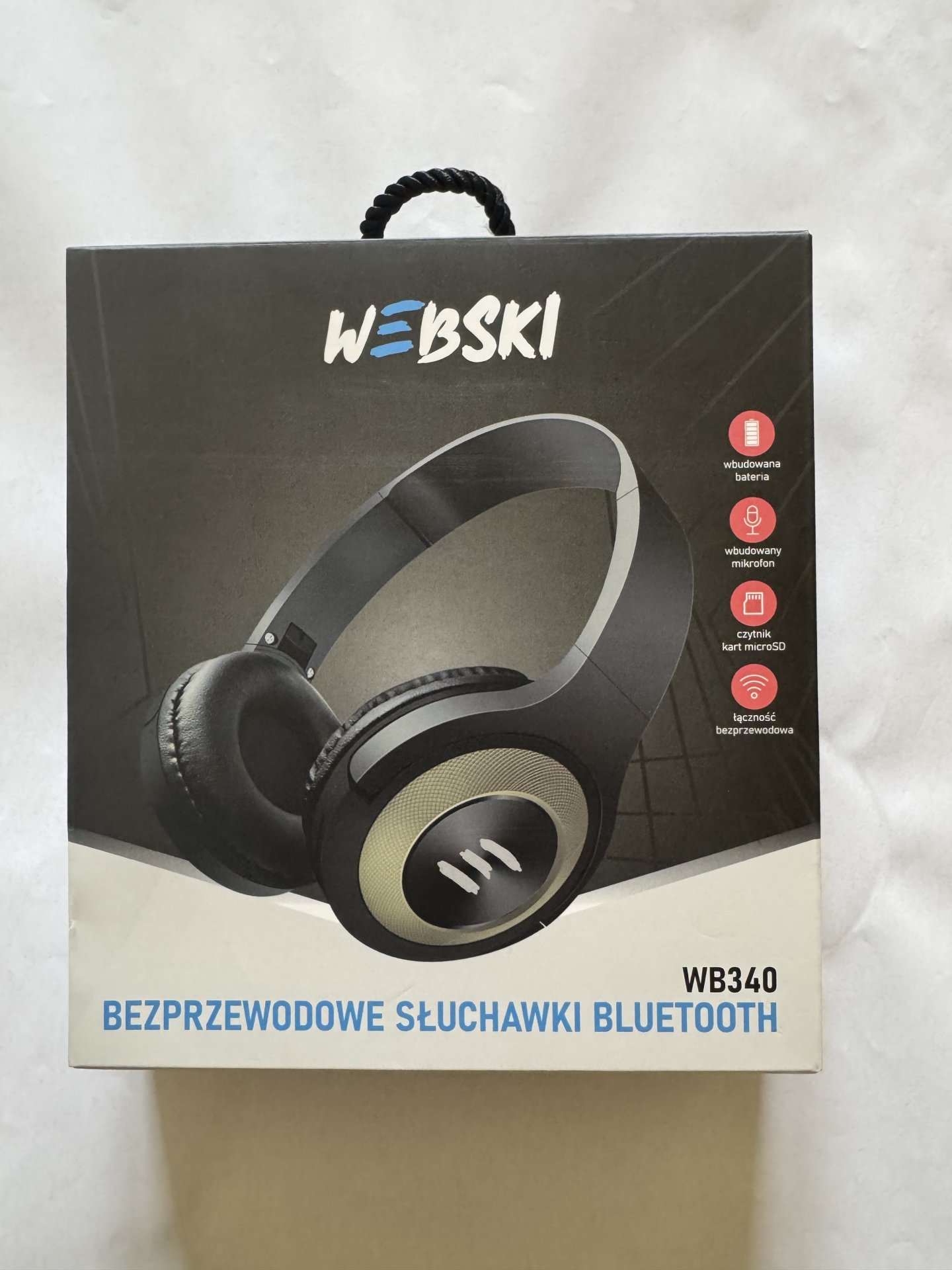 Komunikat: Słuchawki bezprzewodowe Webski WB340