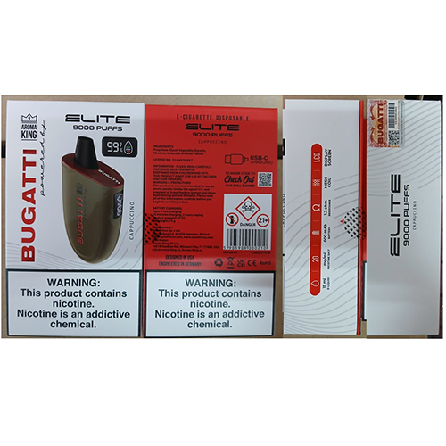 Elektroniczny papieros jednorazowy AROMA KING 9000, 20 mg/ml – wycofany produkt