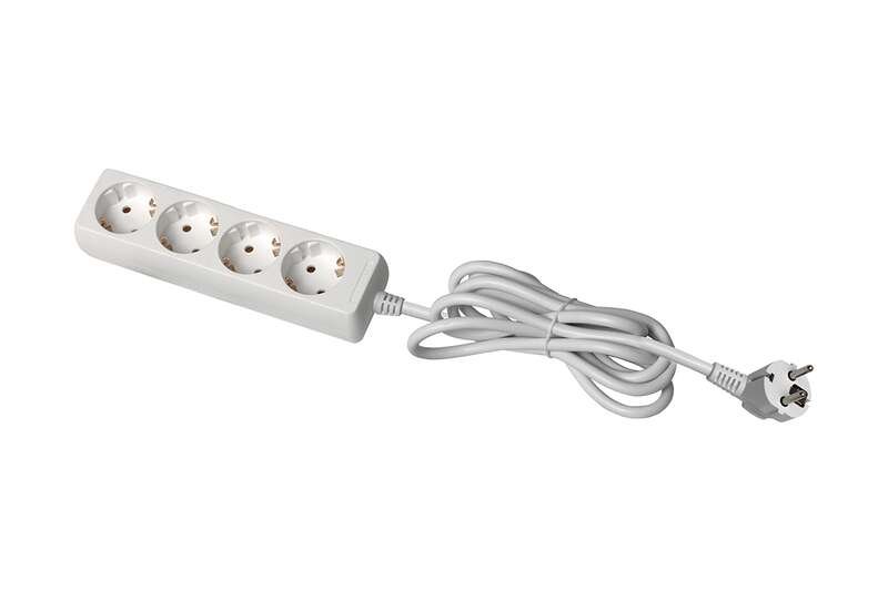 GTV extension lead 3 m, 4 sockets