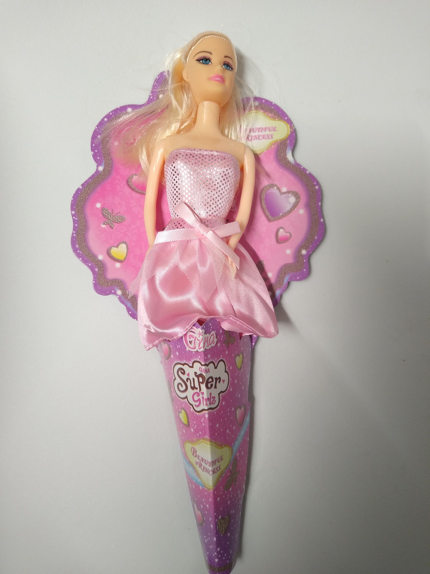 Gina Toys doll with a textile dress
