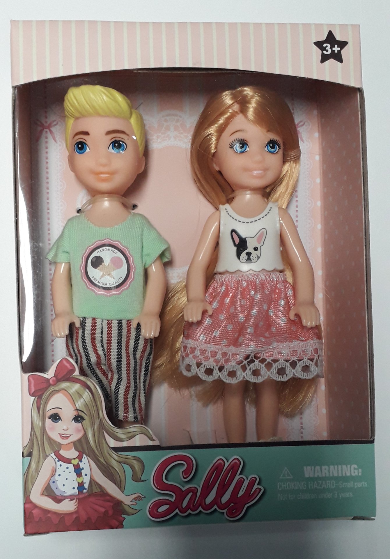 Komunikat: Set of two plastic dolls