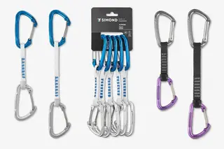 Simond Alpinism and Vertika climbing quickdraws