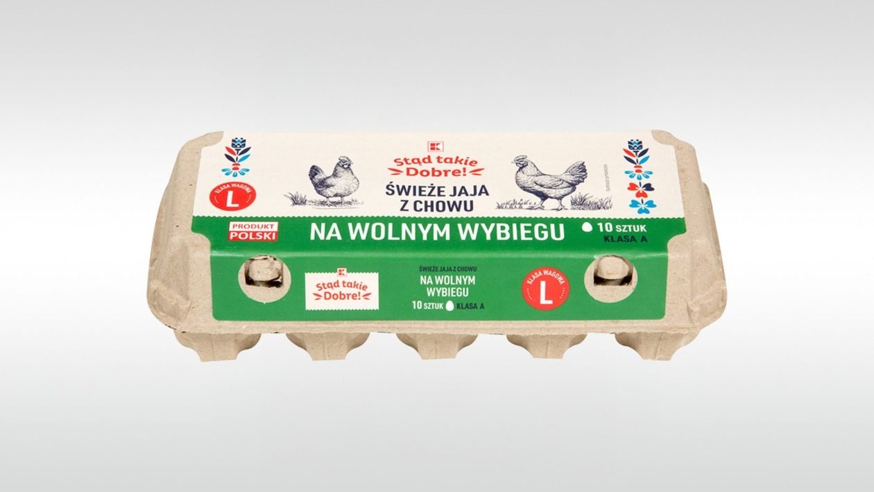 K- Stąd takie Dobre! Fresh free-range eggs 10 pcs, size L, class A