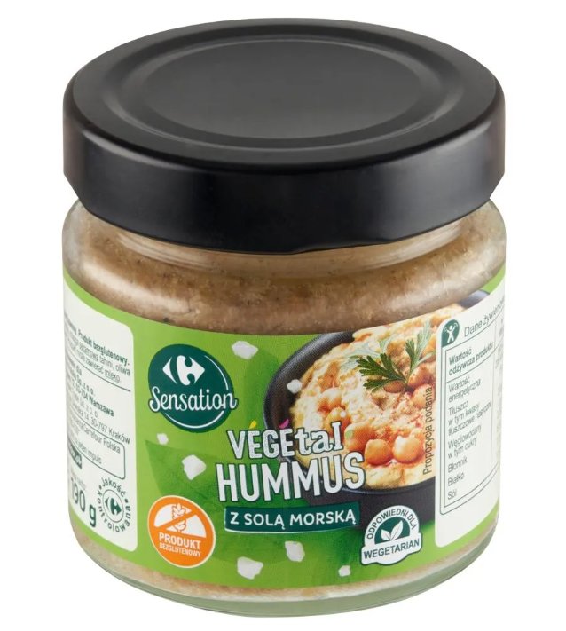 Komunikat: Carrefour Sensation Vegetal Hummus z solą morską