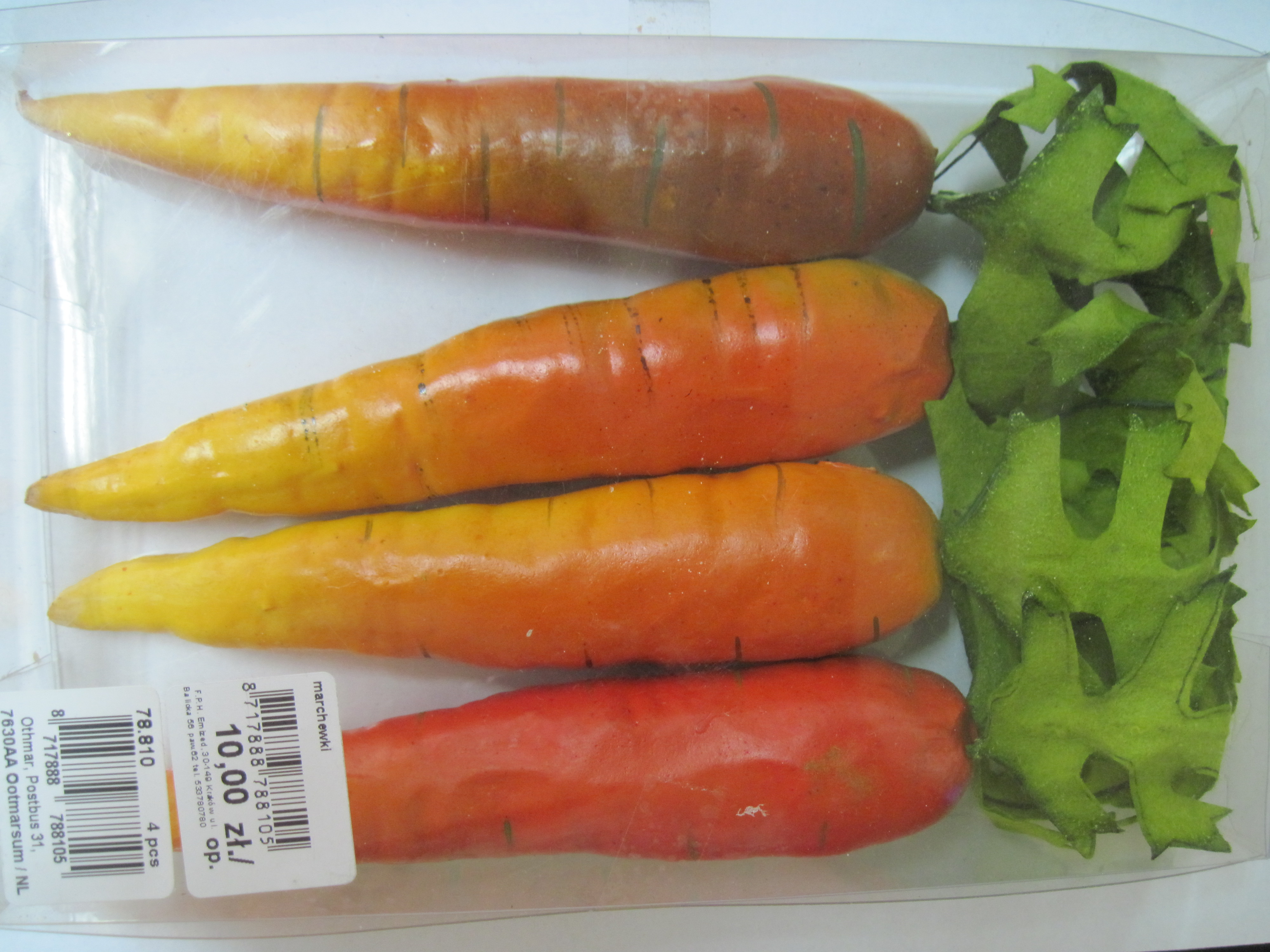 Produkt dekoracyjny "marchewki" – wycofany produkt