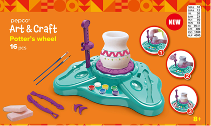 Glina dołączona do zestawu koło garncarskie z PEPCO – Pepco