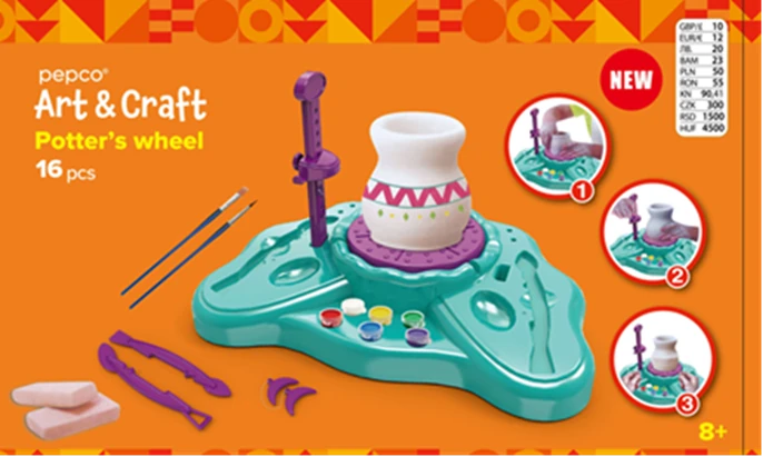 Glina dołączona do zestawu koło garncarskie z PEPCO – Pepco
